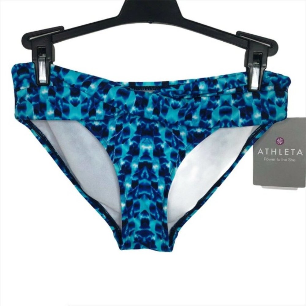 NEW with tags! ATHLETA Tie Dye Medium Tide Swim Surf Bottom NWT Size XL